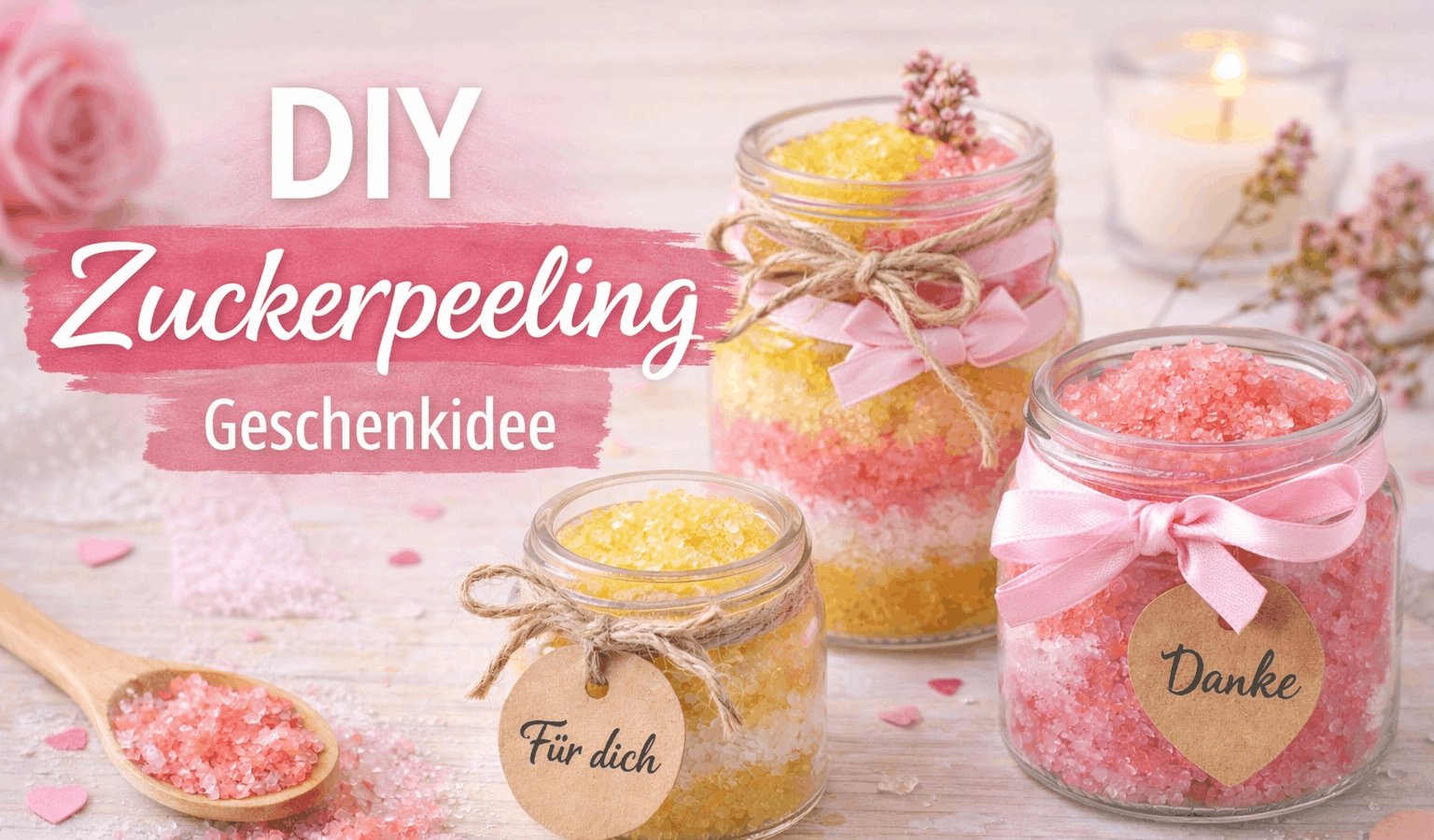 DIY easy Zuckerpeeling selbst gemacht
