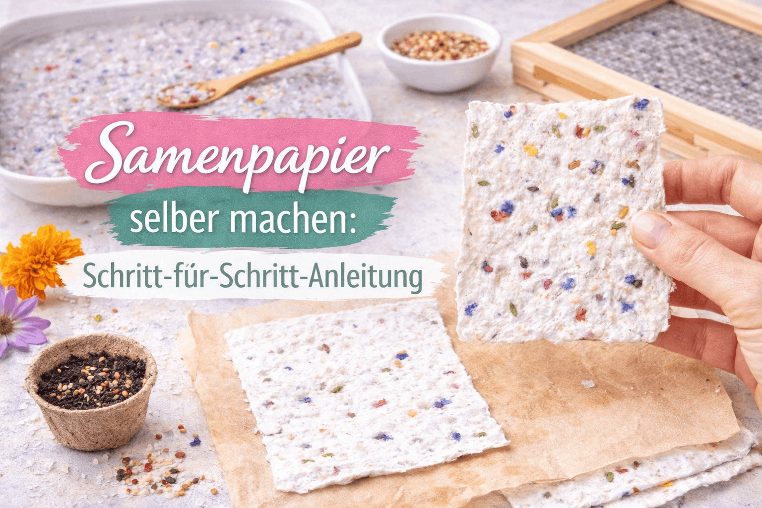 DIY Samenpapier selber machen