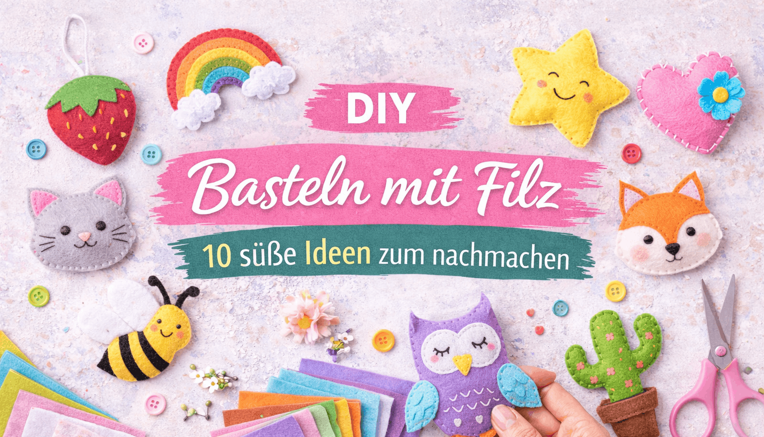 DIY Basteln mit Filz