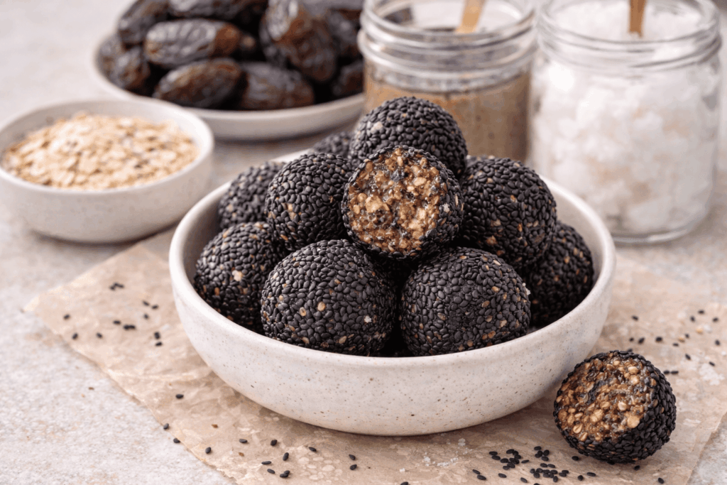 Schwarzer Sesam Energy Balls