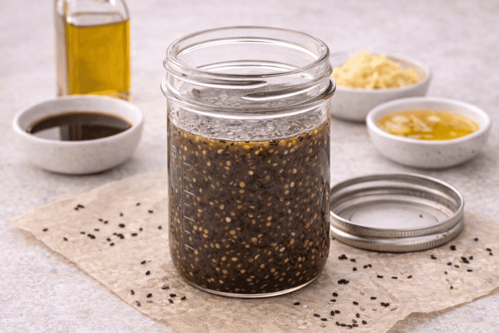 schwarzer Sesam Dressing