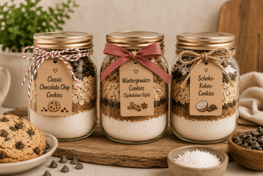 Rezepte Cookie Mix im Glas