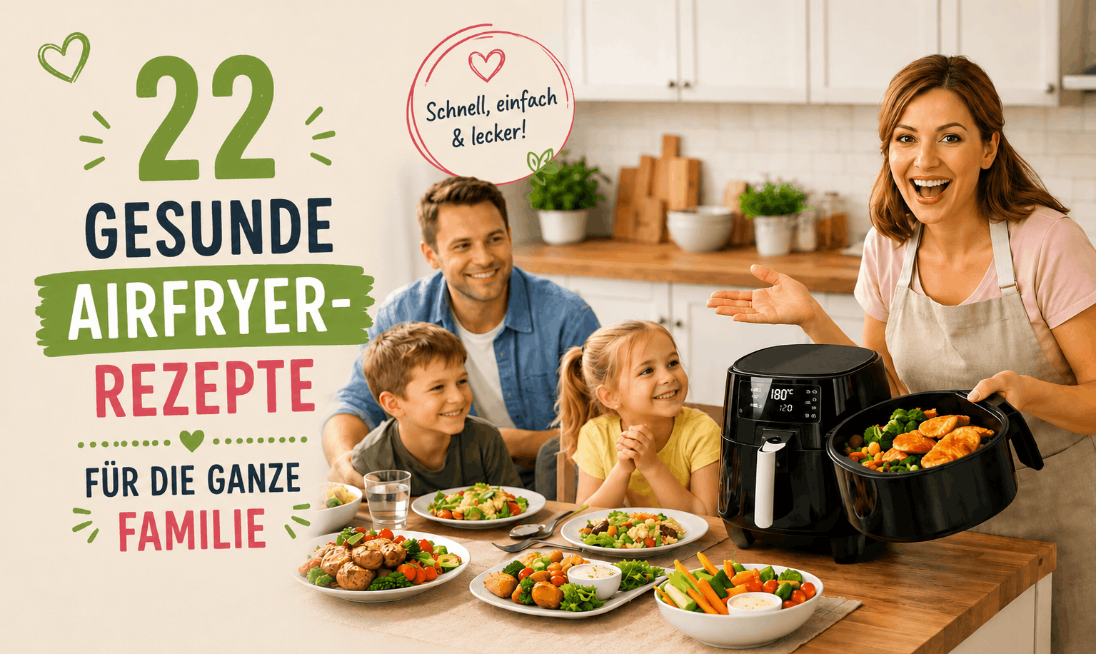 22 gesunde Airfryer-Rezepte für die ganze Familie