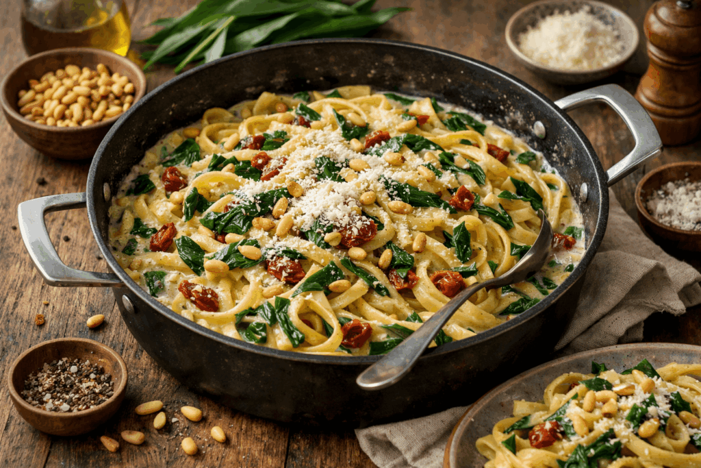 Bärlauch One-Pot-Pasta