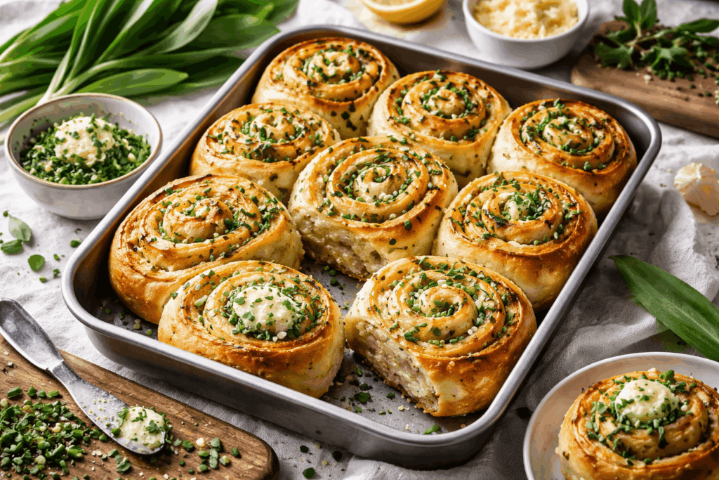 Bärlauch-Kartoffel-Schnecken