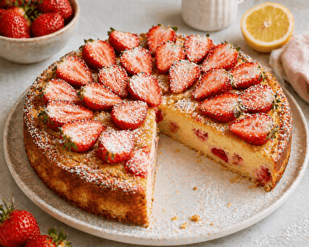 Erdbeer-Ricotta-Kuchen