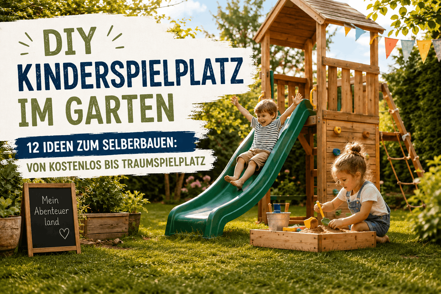 DIY Kinderspielplatz im Garten